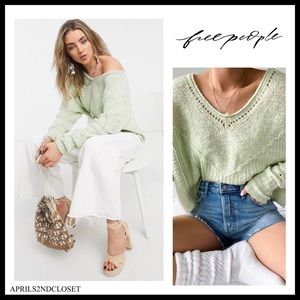 FREE PEOPLE PULLOVER LUXE KNIT SWEATER A2C